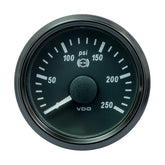 VDO SingleViu 52mm (2-1/16") Brake Pressure Gauge - 250 PSI - 0-4.5V A2C3832730030